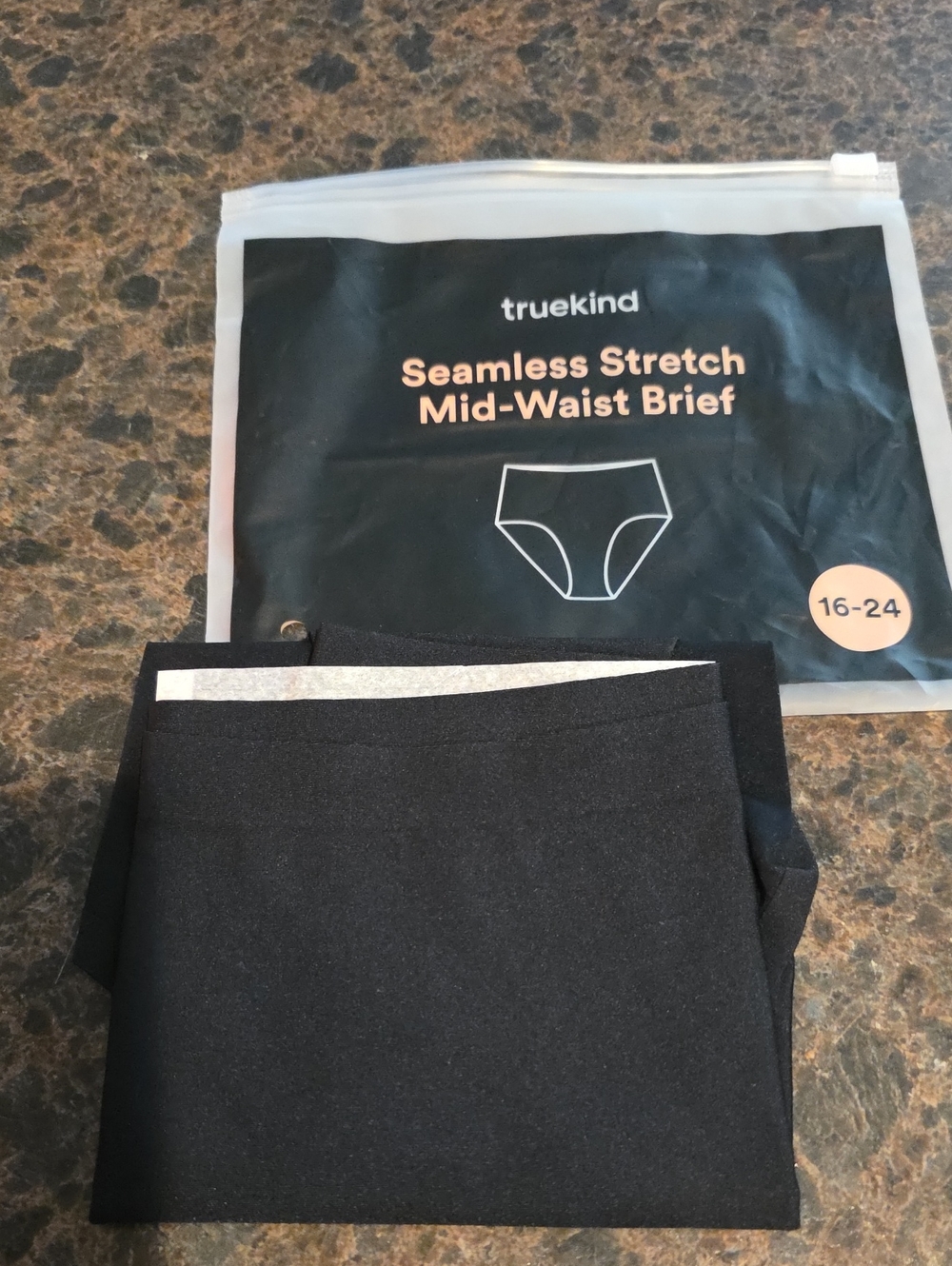 Shapermint Black Seamless Stretch Mid-Waist Brief